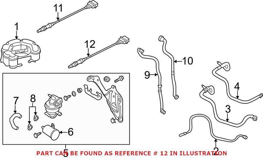 Audi VW Oxygen Sensor - Front and Rear 1K0998262E